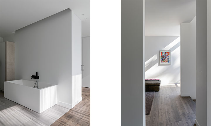 Werk uit de praktijk — interieur van de landelijke woning met aanbouw